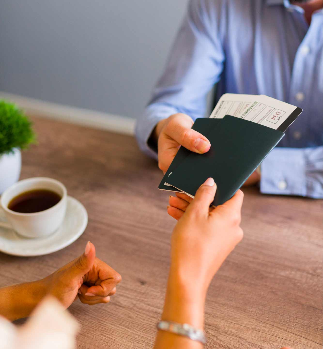 Oficina de agencia de viajes